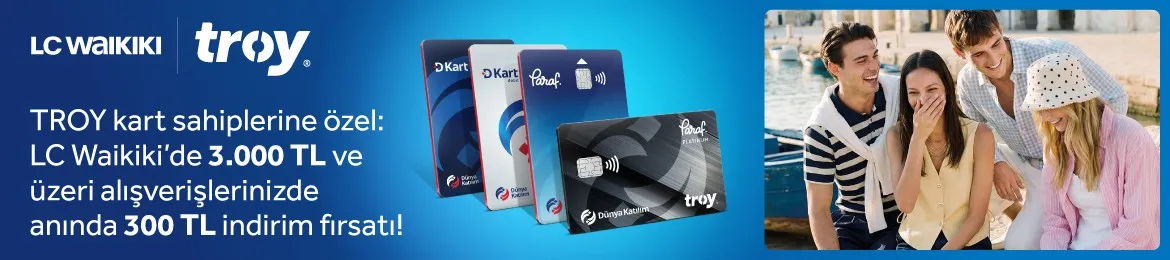 LC Waikiki'de TROY Kart ile İndirim Fırsatı!