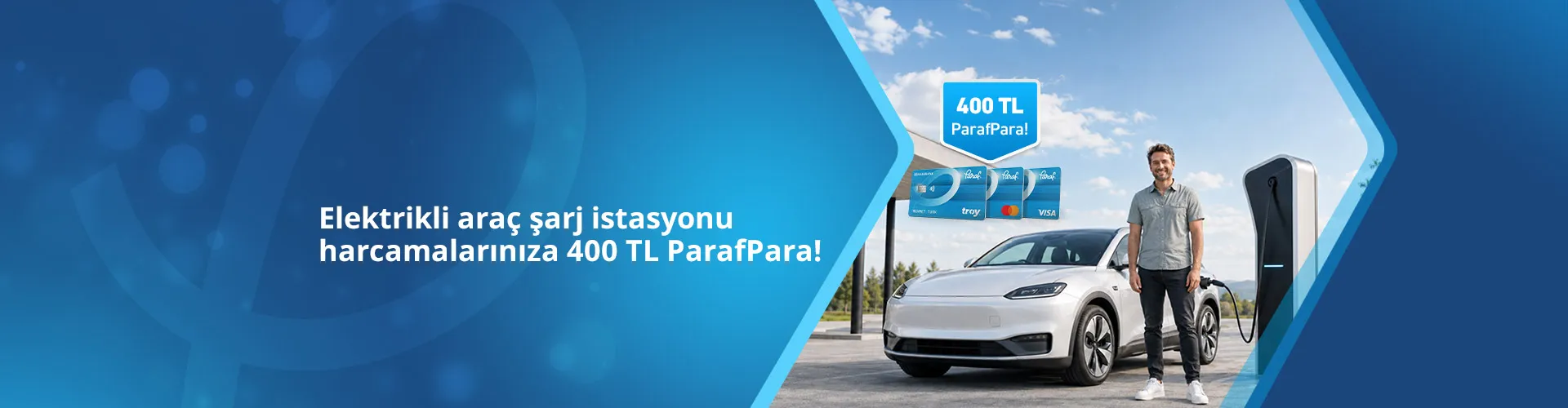 Elektrikli Araç Şarjında ParafPara ile 400 TL İndirim