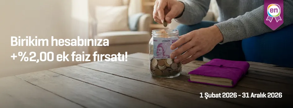 Enpara ile Birikim hesabınıza +%2,00 ek faiz oranı!