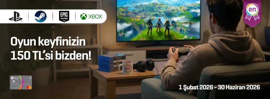 Enpara ile Oyun keyfinizin 150 TL’si bizden!