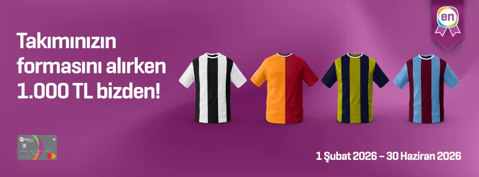 Enpara ile Takımınızın formasını alırken 1.000 TL bizden!