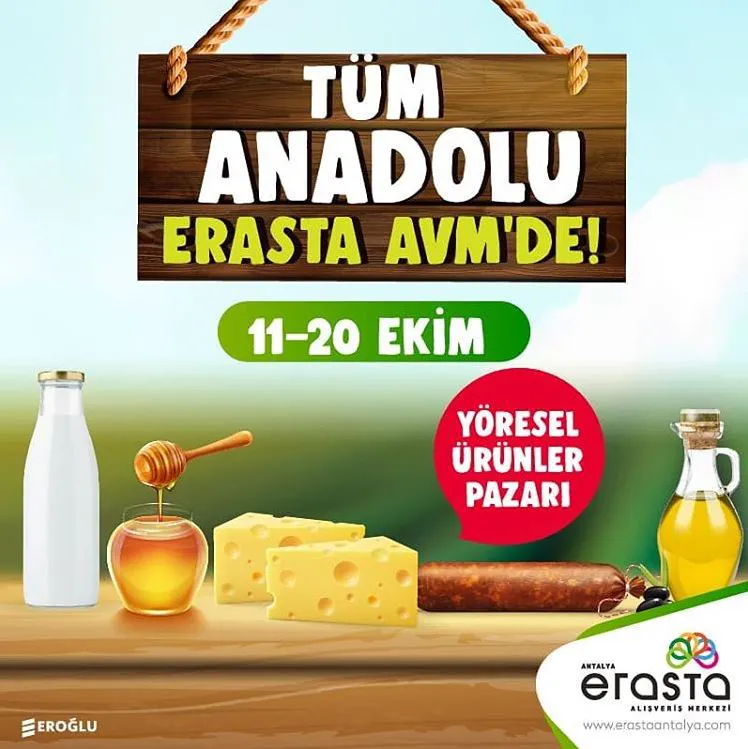 Erasta Antalya AVM Yöresel Ürünler Pazarı!