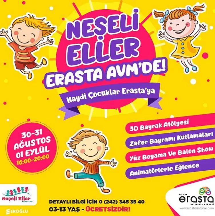 Neşeli Eller Erasta Antalya Avm'de!