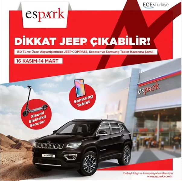 Espark Jeep Compass Çekiliş Kampanyası!