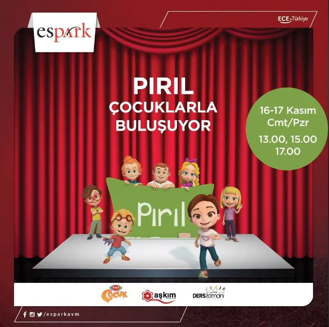 Espark AVM Pırıl ve Arkadaşları Müzikal Etkinliği! Espark AVM Pırıl ve Arkadaşları Müzikal Etkinliği!