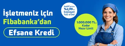 Fibabanka Efsane KOBİ Kredisi – 1.000.000 TL’ye kadar %2,99’dan Başlayan Faiz Oranlarıyla