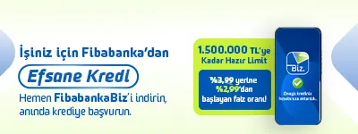 Fibabanka Efsane KOBİ Kredisi: %2,99 Faiz Oranı