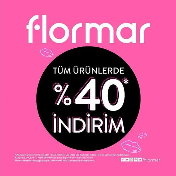 Flormar %40 İndirim Kampanyası!