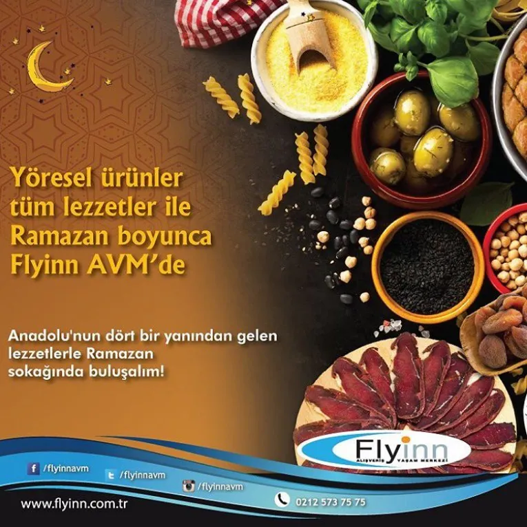 Yöresel Ürünler Tüm Lezzetler ile Ramazan Boyunca Flyinn AVM'de