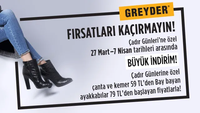 Forum Ankara Çadır Günleri Greyder Fırsatlarını Kaçırma!