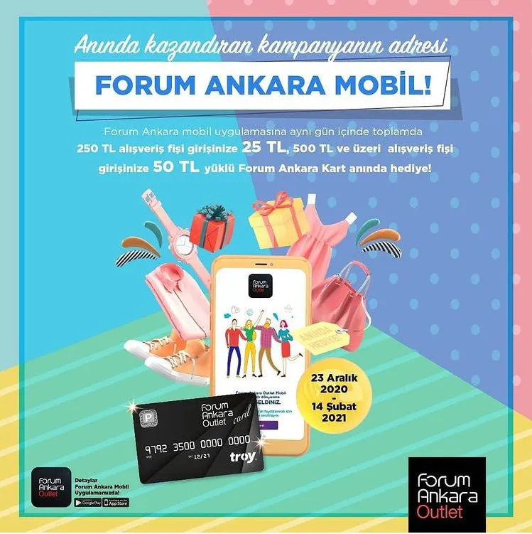 Forum Ankara Mobil'in avantajlar dünyası ile siz de anında kazanın!