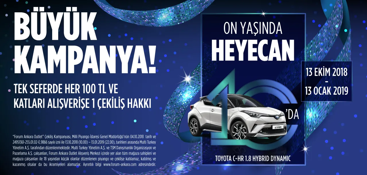Forum Ankara Toyota C-HR Çekiliş Kampanyası!