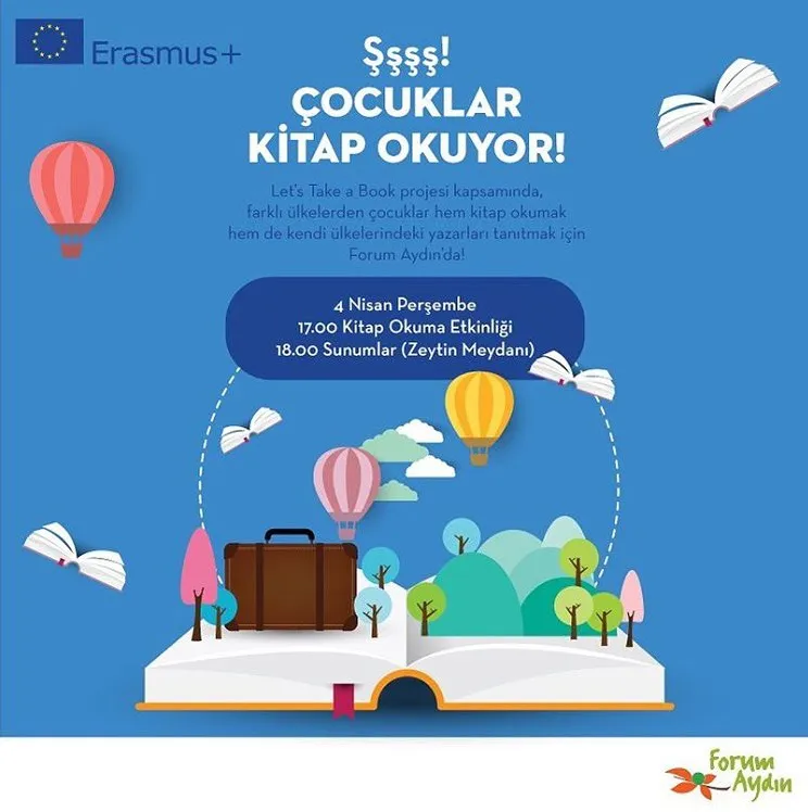 Forum Aydın'da çocuklar kitap okuyor!