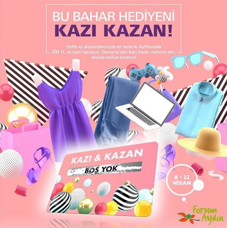 Forum Aydın’da bu bahar hediyeni kazı kazan! Forum Aydın’da bu bahar hediyeni kazı kazan!