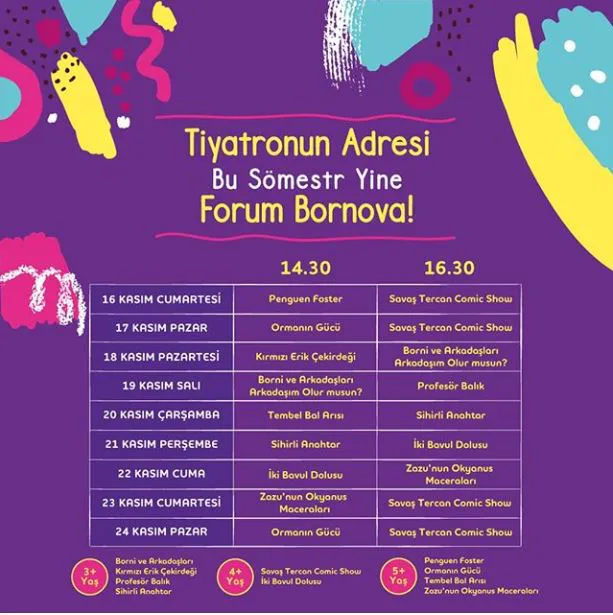 Tiyatronun adresi bu Sömestr yine Forum Bornova’da! Tiyatronun adresi bu Sömestr yine Forum Bornova’da!