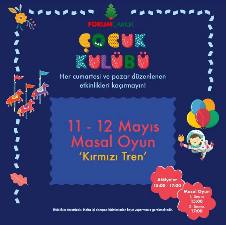 Forum Çamlık Çocuk Kulübü bu hafta da tüm hızıyla devam ediyor!