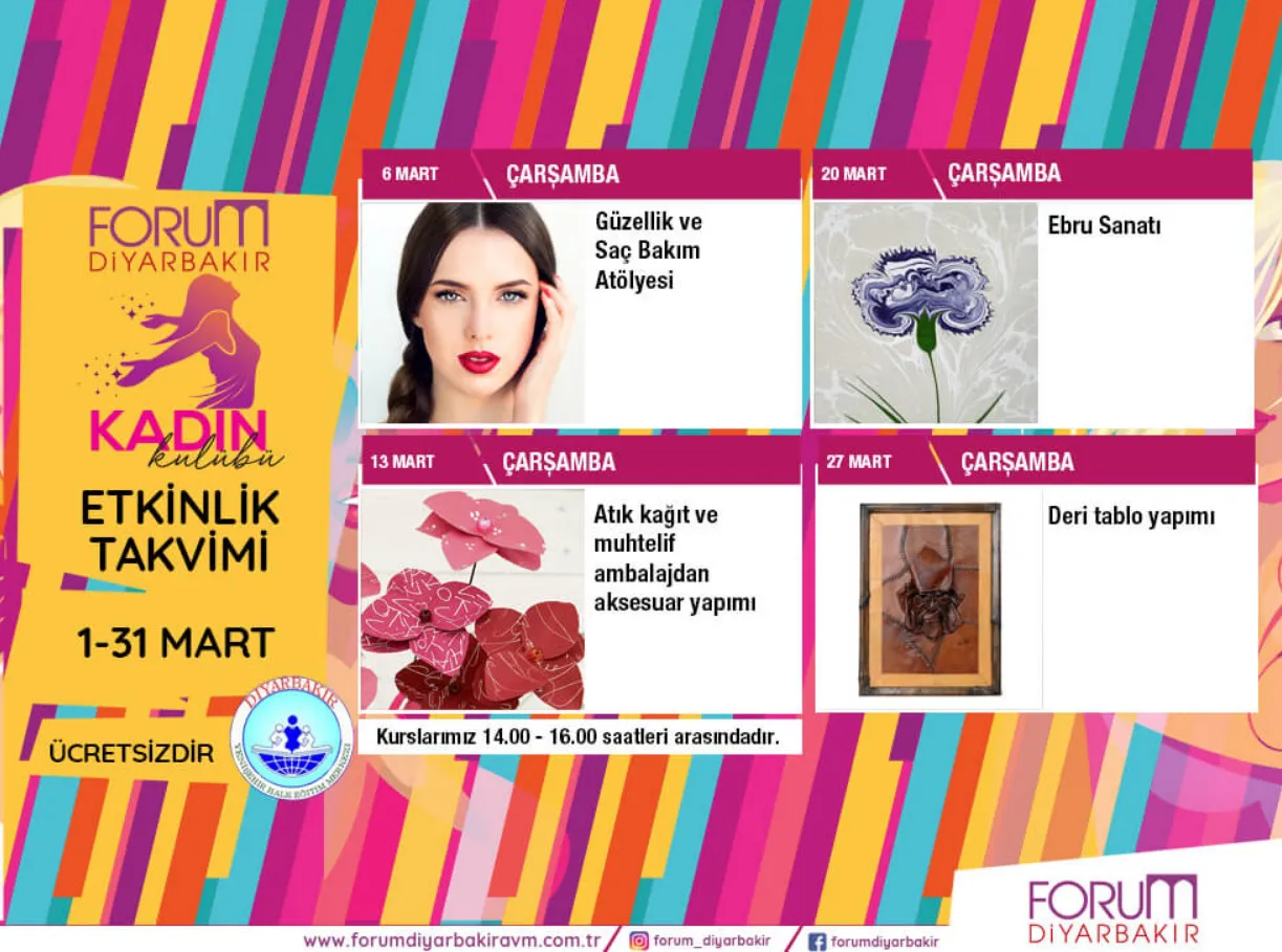 Forum Diyarbakır Kadın Kulübü Mart Etkinlikleri!