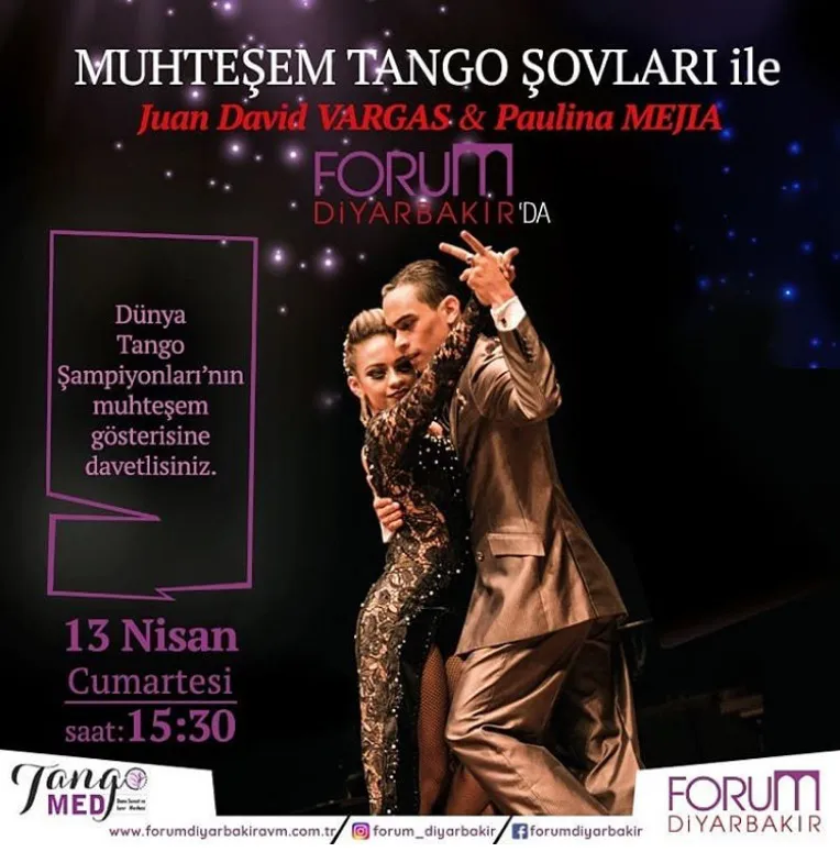 Muhteşem Tango Şovlar Forum Diyarbakır'da! Muhteşem Tango Şovlar Forum Diyarbakır'da!