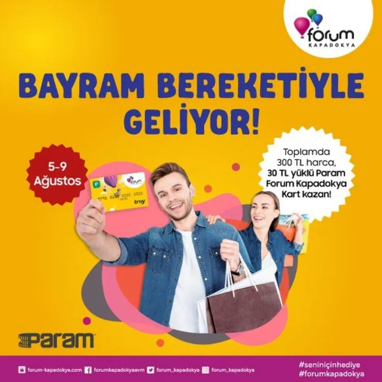 Forum Kapadokya 30 TL Param Kart Fırsatı!