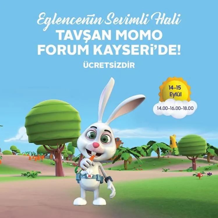 Forum Kayseri Akıllı Tavşan Momo Müzikal Etkinliği!