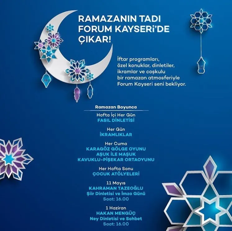 Ramazanın tadı Forum Kayseri'de çıkar!