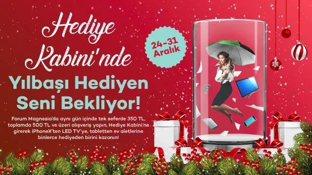 Forum Magnesia'da Yılbaşı Hediyen Seni Bekliyor! Forum Magnesia'da Yılbaşı Hediyen Seni Bekliyor!