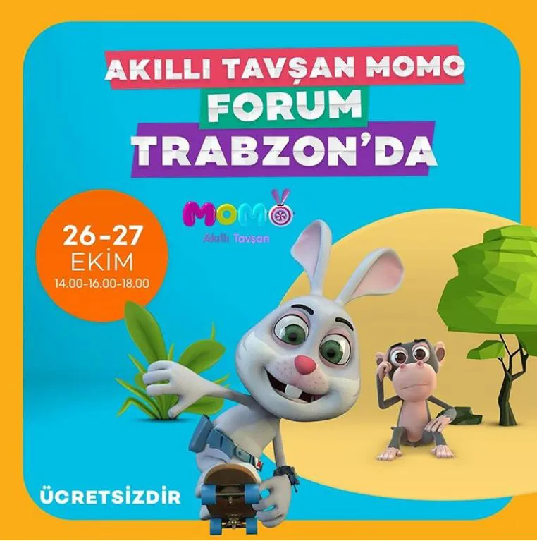 Forum Trabzon Akıllı Tavşan Momo Müzikal Etkinliği! Forum Trabzon Akıllı Tavşan Momo Müzikal Etkinliği!