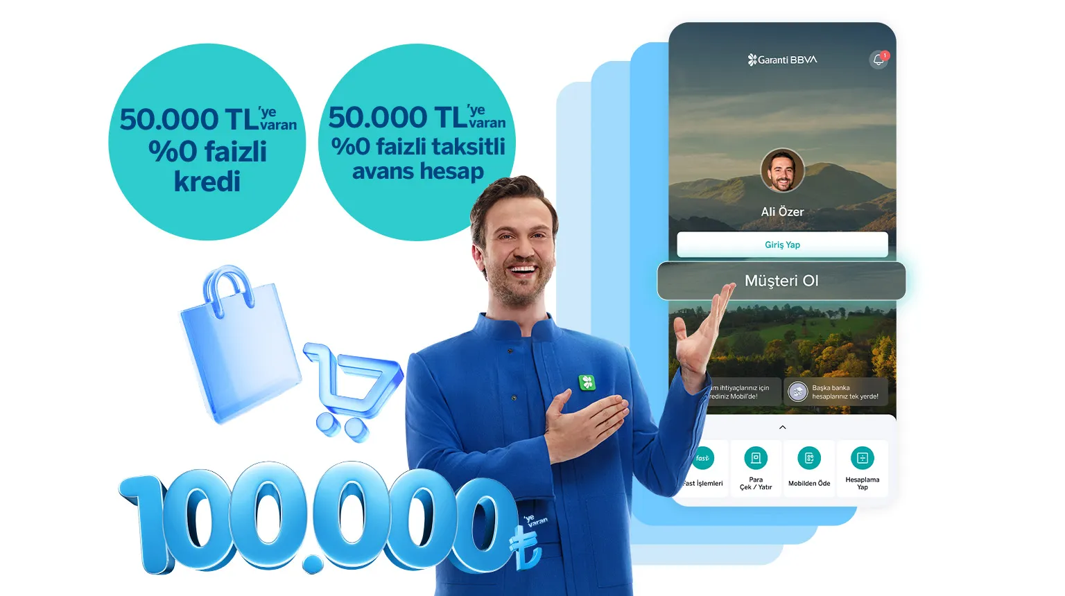 Garanti BBVA ile Faizsiz Kredi ve Taksitli Avans Hesap Kampanyası