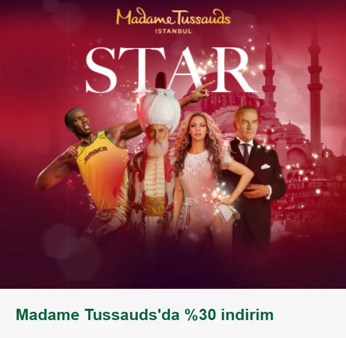 Madame Tussauds'da %30 indirim!