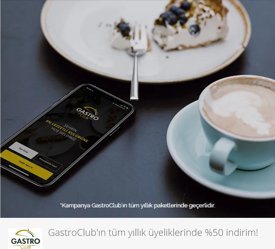 BKM Express ile GastroClub'ın tüm yıllık üyeliklerinde %50 indirim!