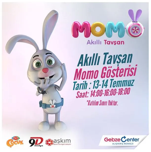 Gebze Center Akıllı Tavşan Momo Gösterisi!