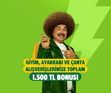 Giyim Alışverişlerinde 1500 TL Bonus Kampanyası