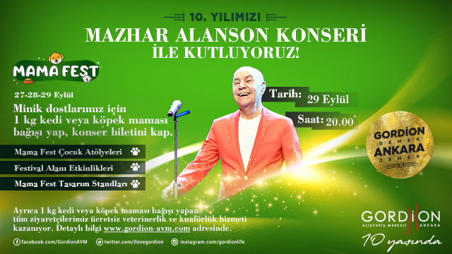 Gordion AVM Mazhar Alanson konseri! Gordion AVM Mazhar Alanson konseri!