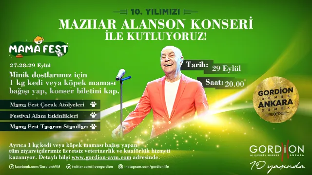 Gordion AVM Mazhar Alanson konseri! Gordion AVM Mazhar Alanson konseri!
