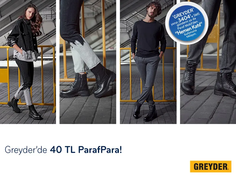 Greyder'de 40 TL ParafPara Fırsatı! Greyder'de 40 TL ParafPara Fırsatı!