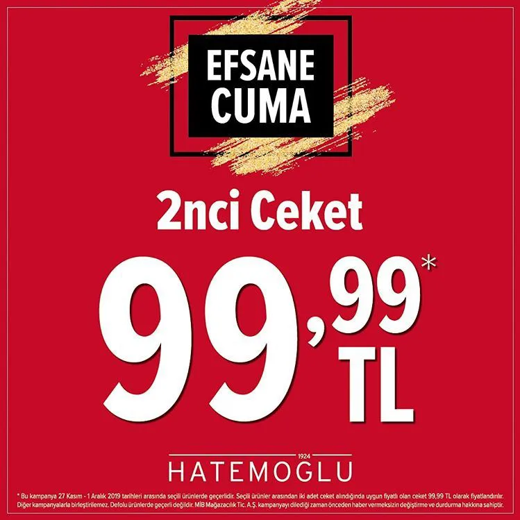 Hatemoğlu Efsane Cuma Kampanyaları! Hatemoğlu Efsane Cuma Kampanyaları!
