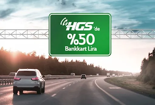 HGS'de %50 Bankkart Lira