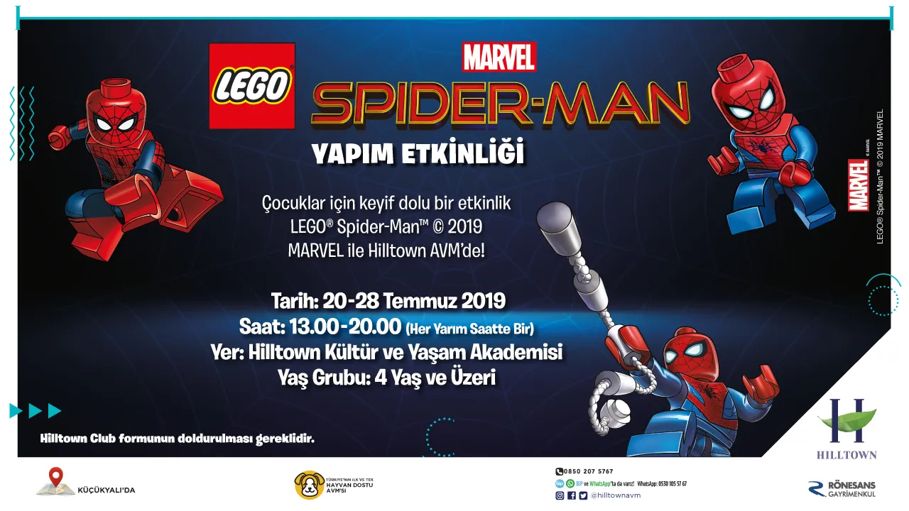 Hiltown'da LEGO Spider-Man Yapım Etkinliği!