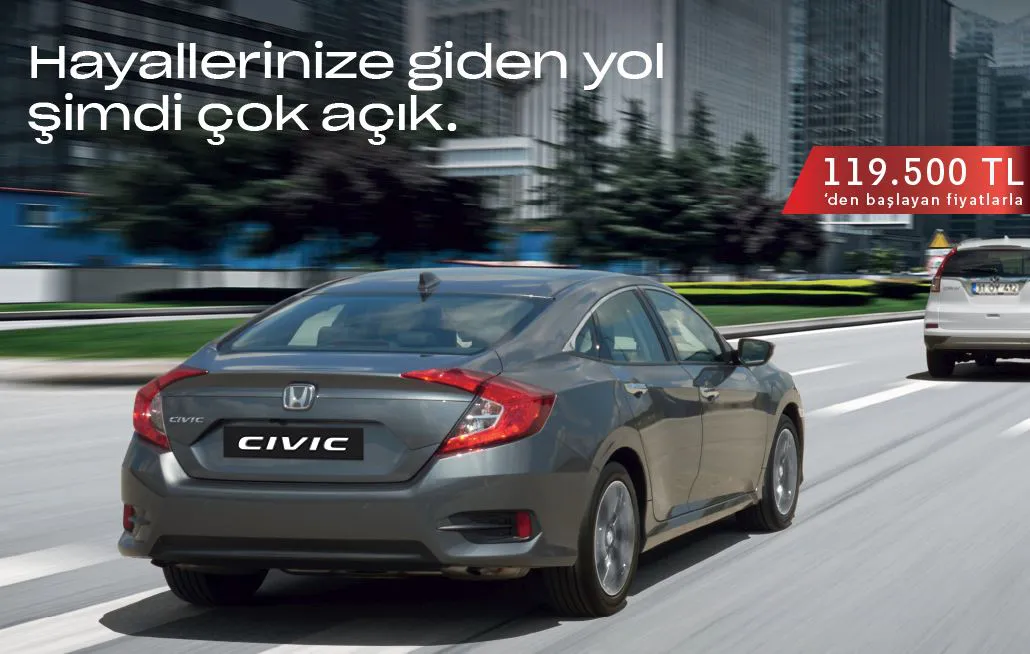 ÖTV İndirimi Desteğiyle, Honda Civic Sedan'a Yakınsınız!