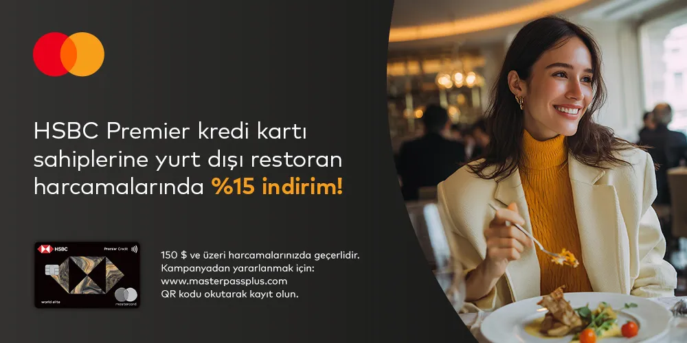 HSBC Premier Mastercard'da Yurt Dışı Duty Free Alışverişinde %15 İndirim Fırsatı!