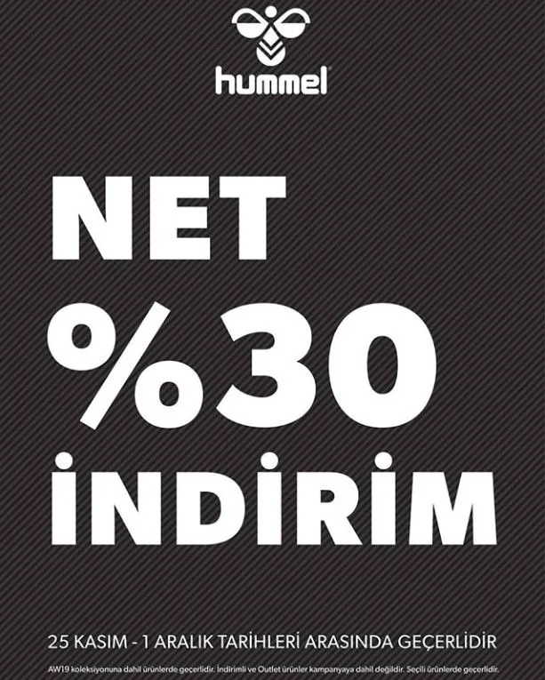 Hummel'da Net %30 İndirim Fırsatı!