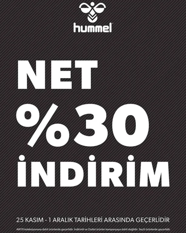 Hummel'da Net %30 İndirim Fırsatı! Hummel'da Net %30 İndirim Fırsatı!