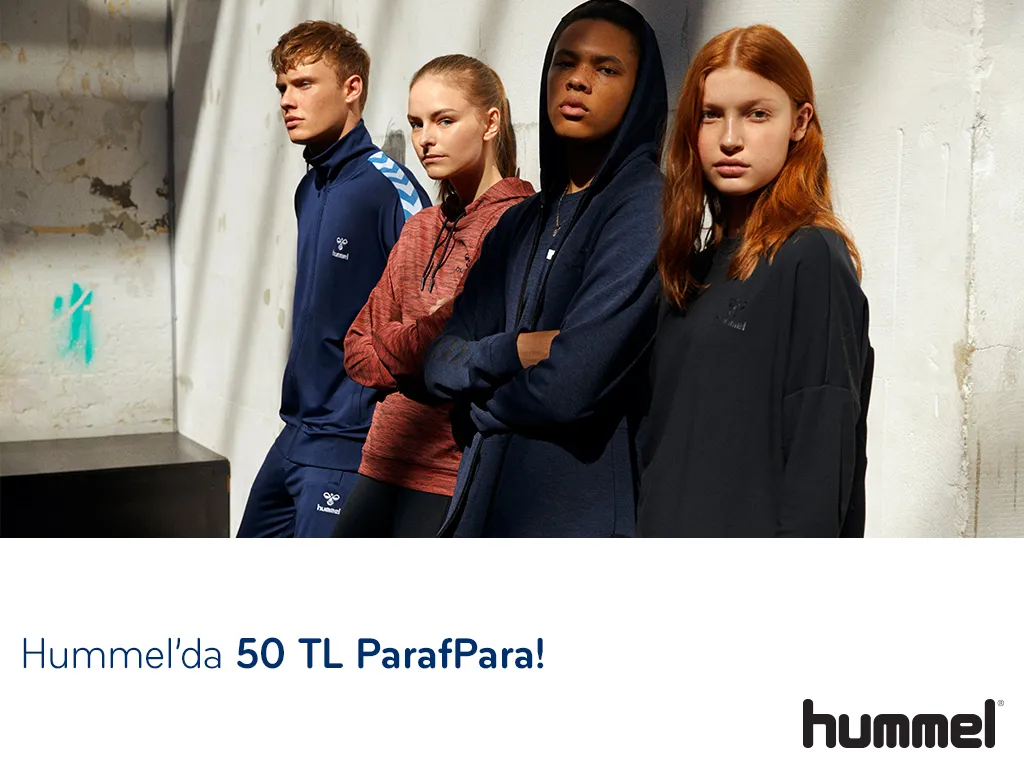 Hummel'de 50 TL ParafPara Fırsatı! Hummel'de 50 TL ParafPara Fırsatı!