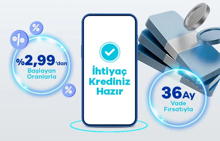 İhtiyaçlarınızı Erteletmeyen Kredi MobilDeniz'de!