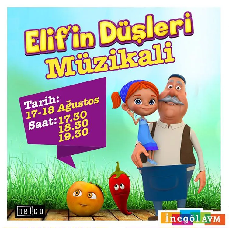 Elif’in Düşleri Müzikali İnegöl AVM’de! 