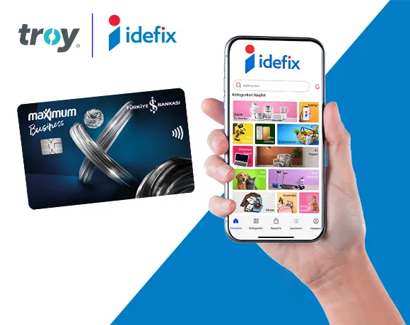 İş Bankası TROY Ticari Kart ile İdefix'te Anında İndirim