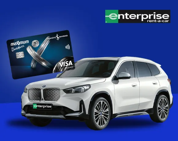 İş Bankası Visa Ticari Kartla Enterprise Araç Kiralamalarında %35 Büyük İndirim! ✨