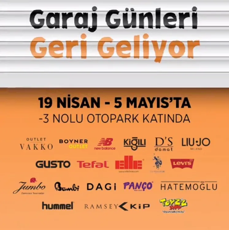 İstanbul Optimum Outlet Garaj Günleri Geri Geliyor! İstanbul Optimum Outlet Garaj Günleri Geri Geliyor!