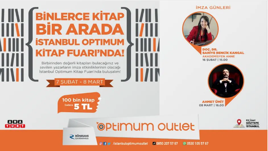 İstanbul Optimum Kitap Fuarı’nda binlerce kitap sizi bekliyor! İstanbul Optimum Kitap Fuarı’nda binlerce kitap sizi bekliyor!