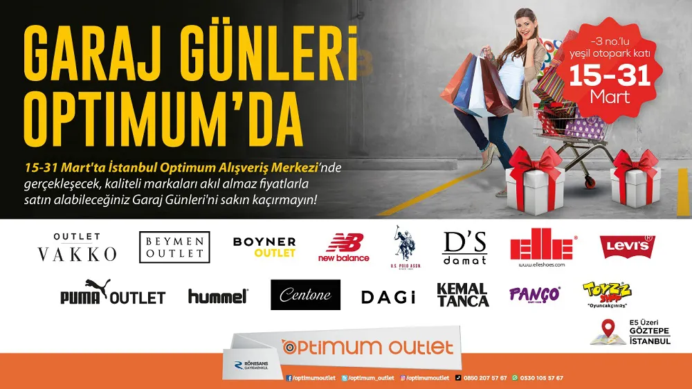 İstanbul Optimum Outlet Garaj Günleri Başlıyor!